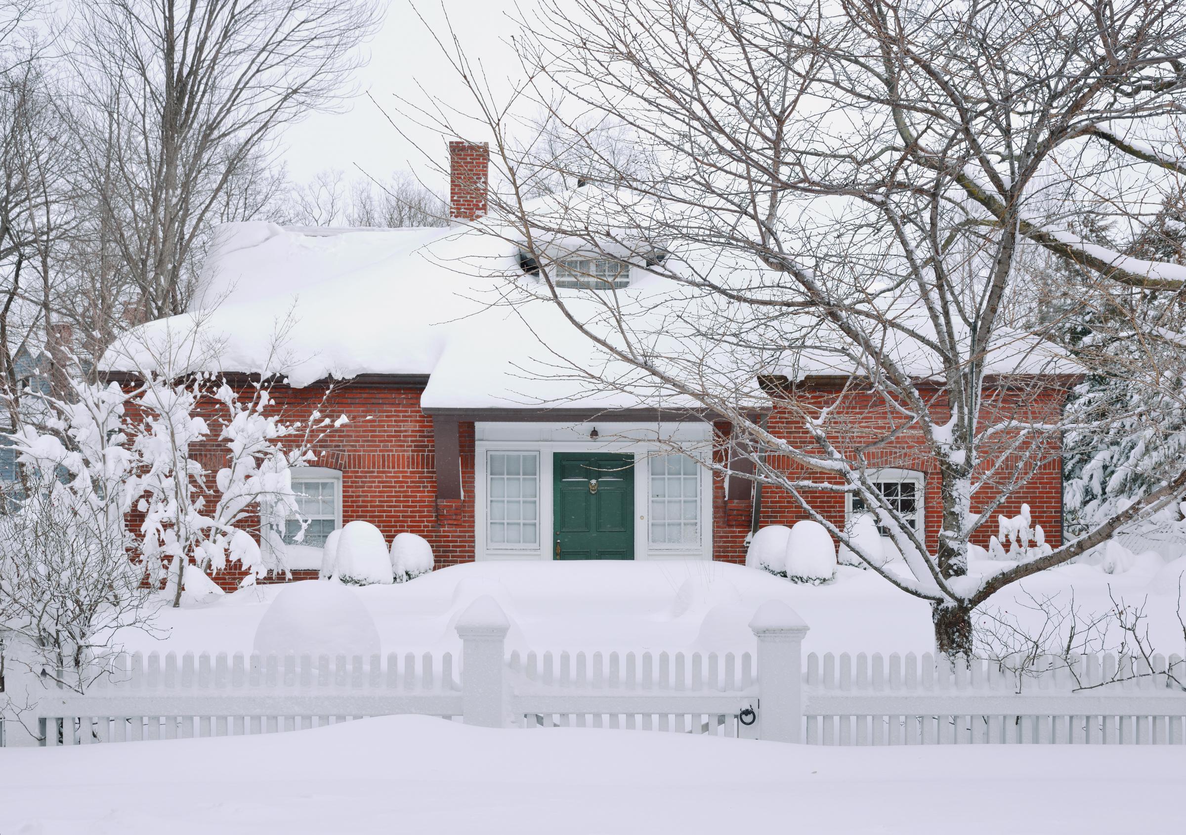 House in snow