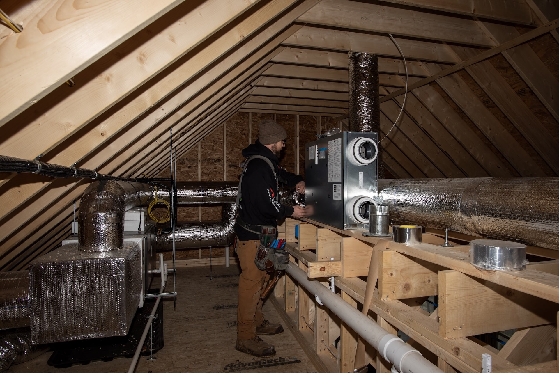 installing ductwork in attic